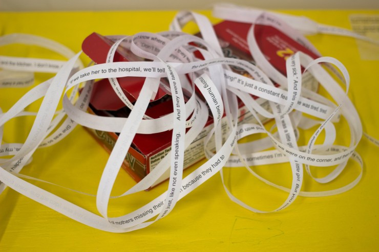 Crossing Over: Embodied Text, 2016